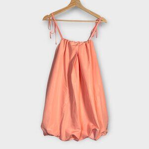 NWT The Occasion Old Navy Bubble Dress Bright Melon MEDIUM Pockets